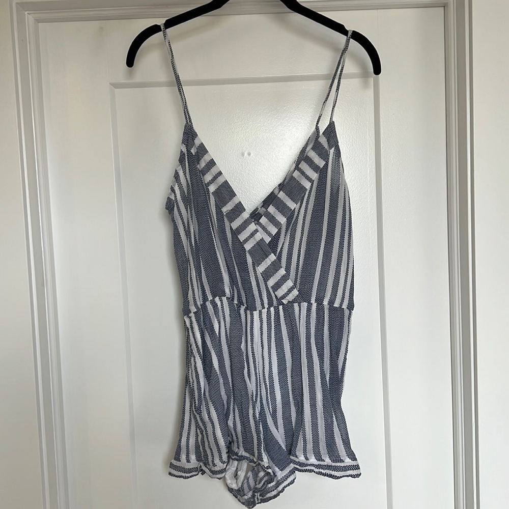 Tularosa striped romper from Revolve
